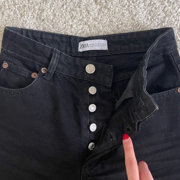 Zara straight leg black jeans - Picture 2 of 6